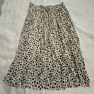 Cute elastic tie waist skirt